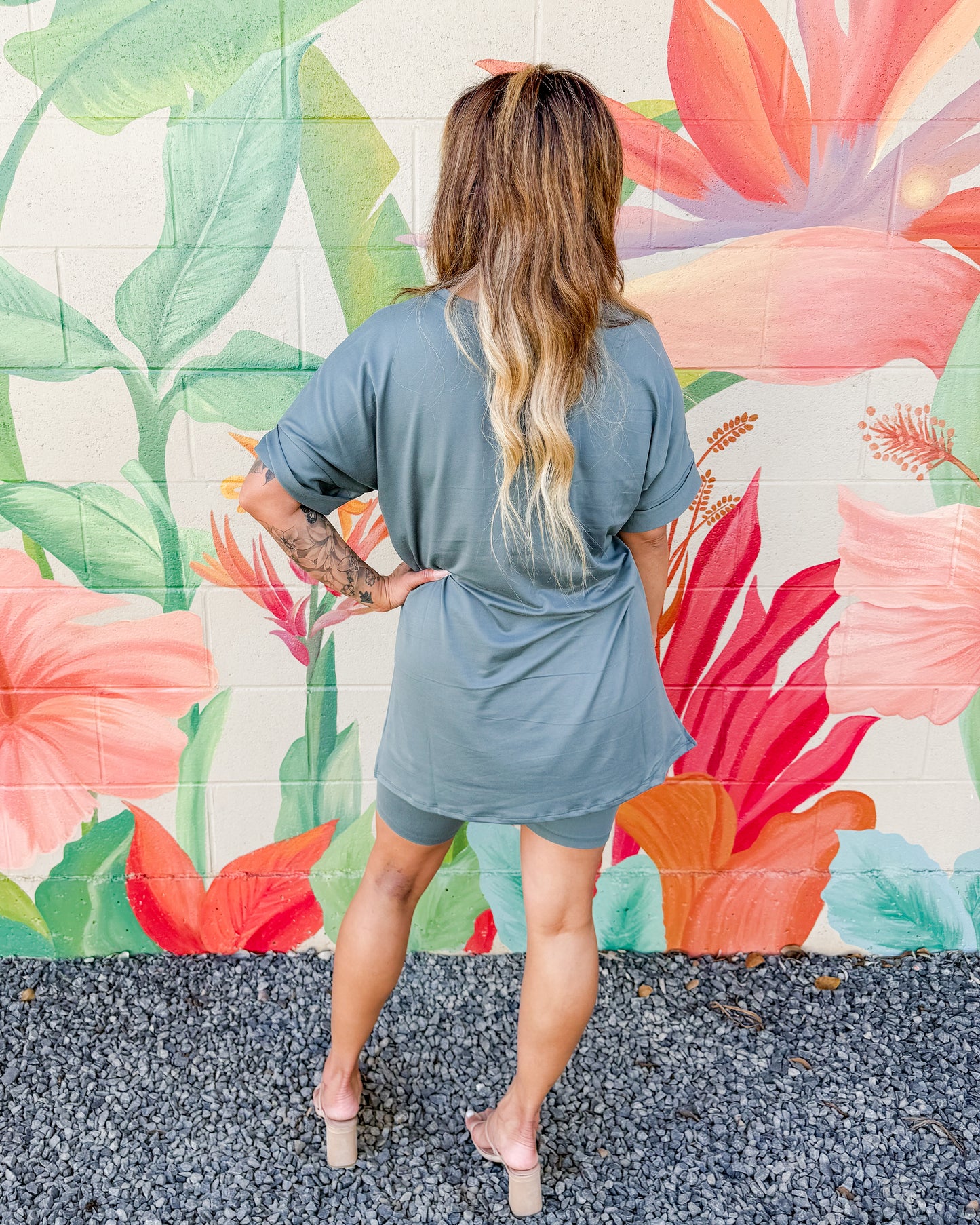 Faye Biker Shorts - Sage (S)