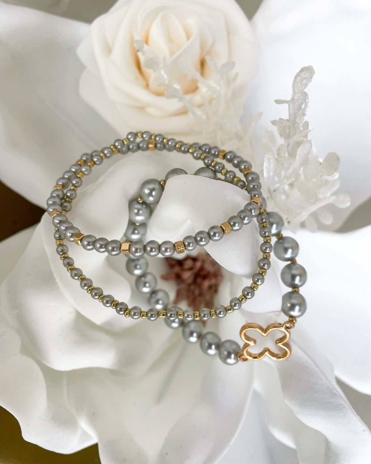 Have Mercy Bracelet Set - Silver