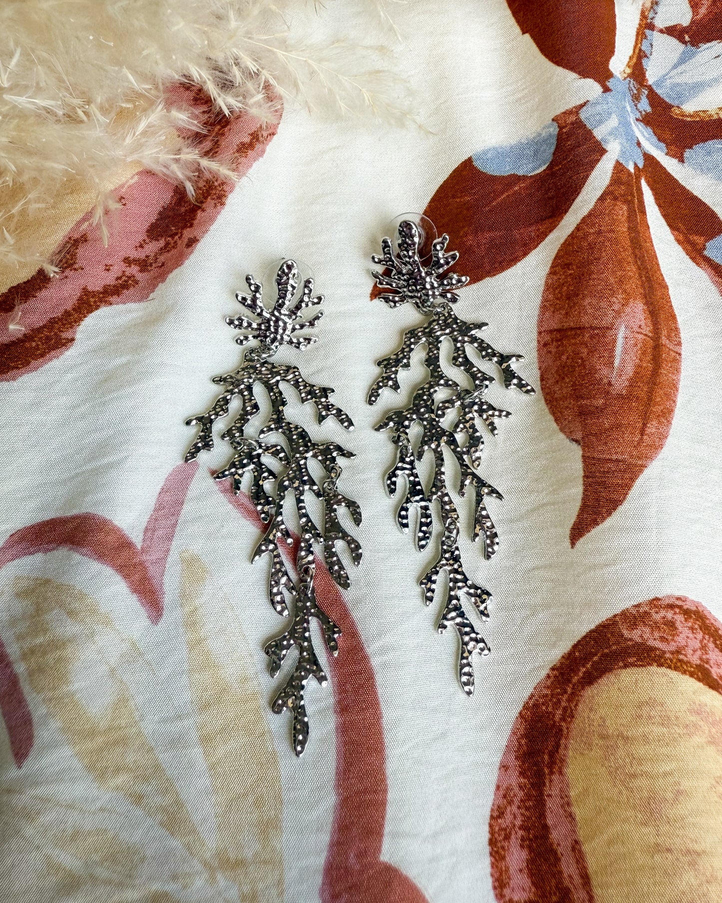 Coral Queen Earrings
