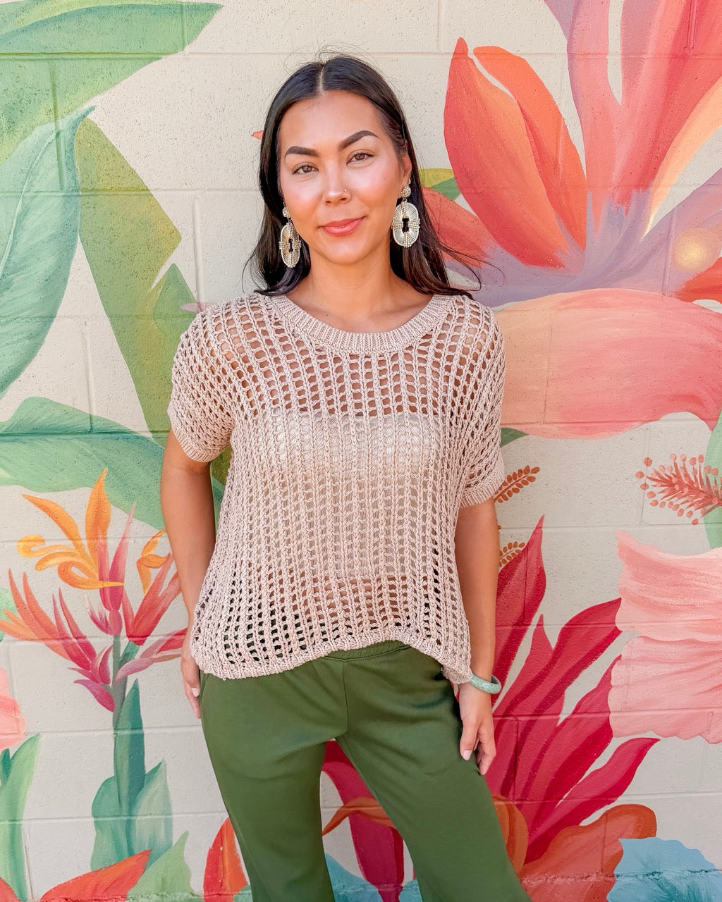 Wade Top - Taupe