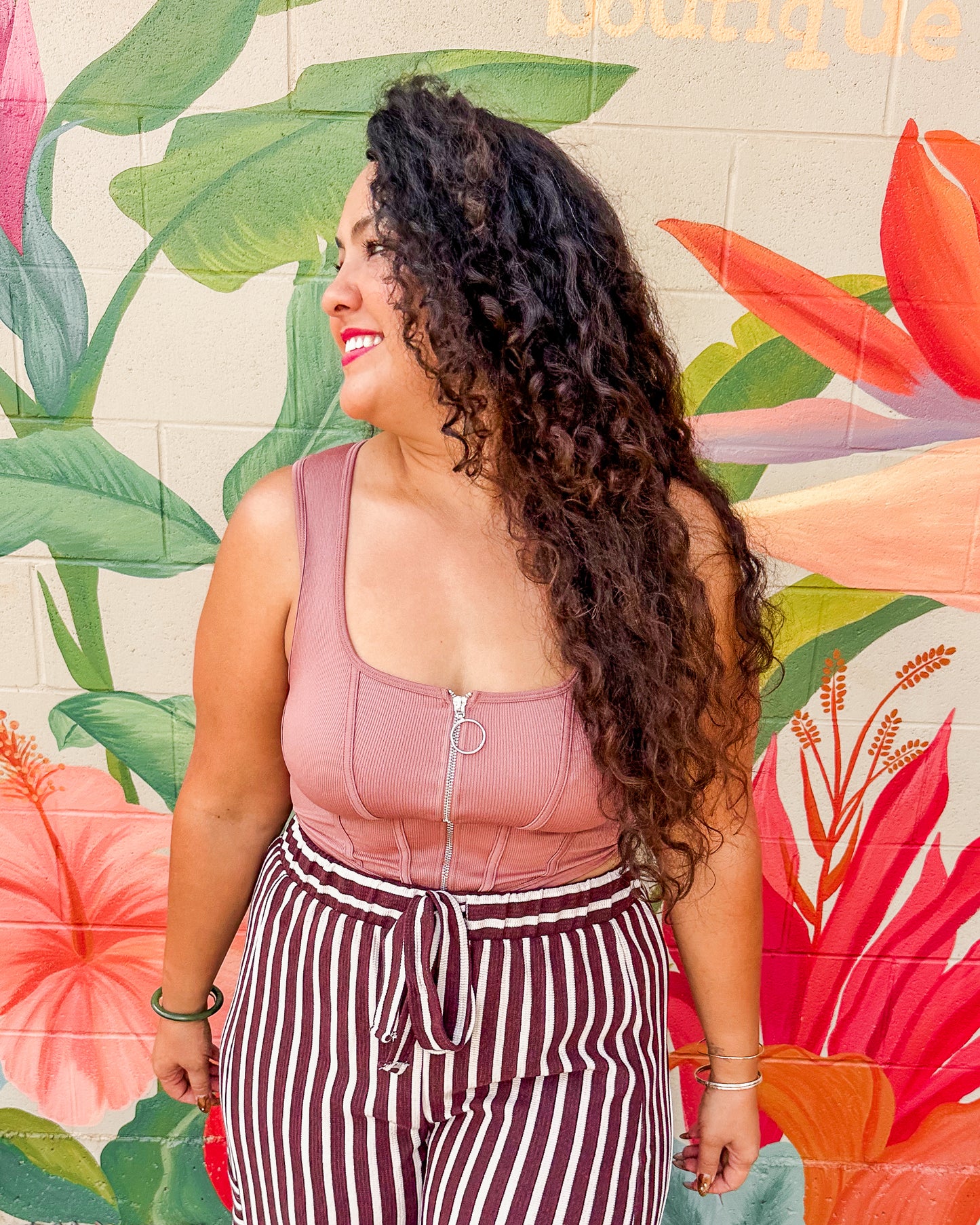 Arlyn Tank - Mocha Mauve