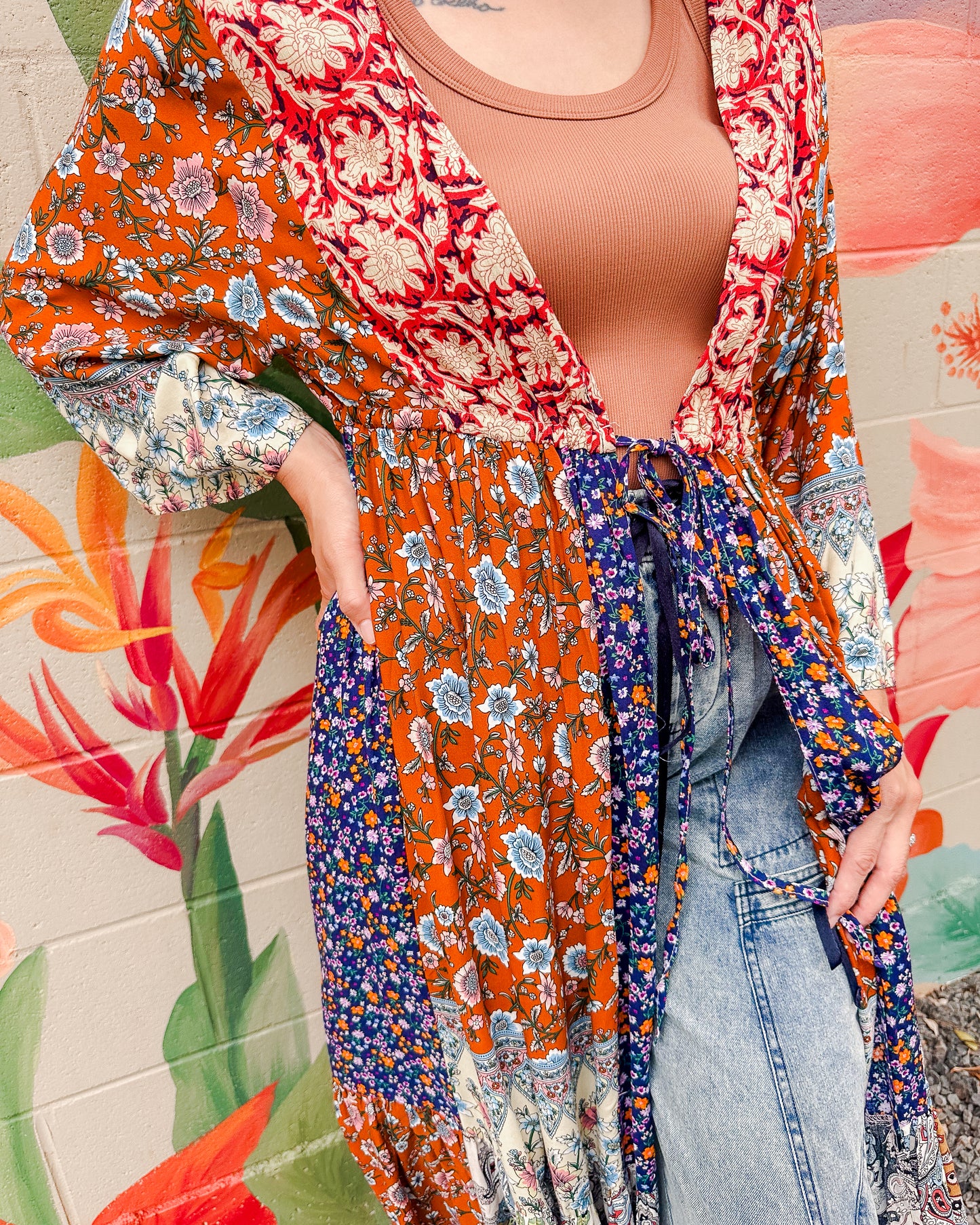 Henrietta Kimono - Navy
