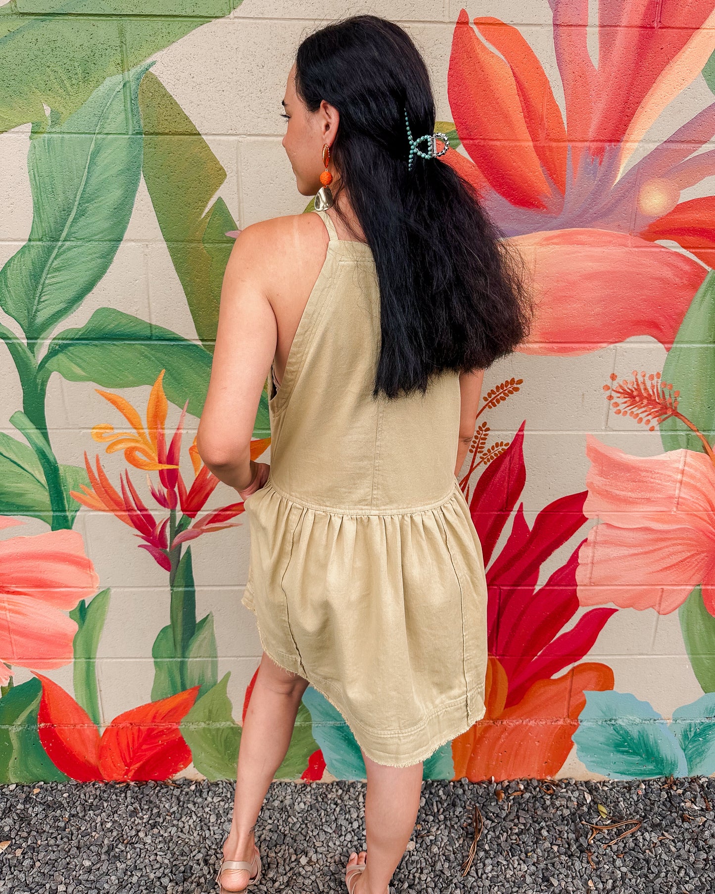 Elsa Dress - Khaki