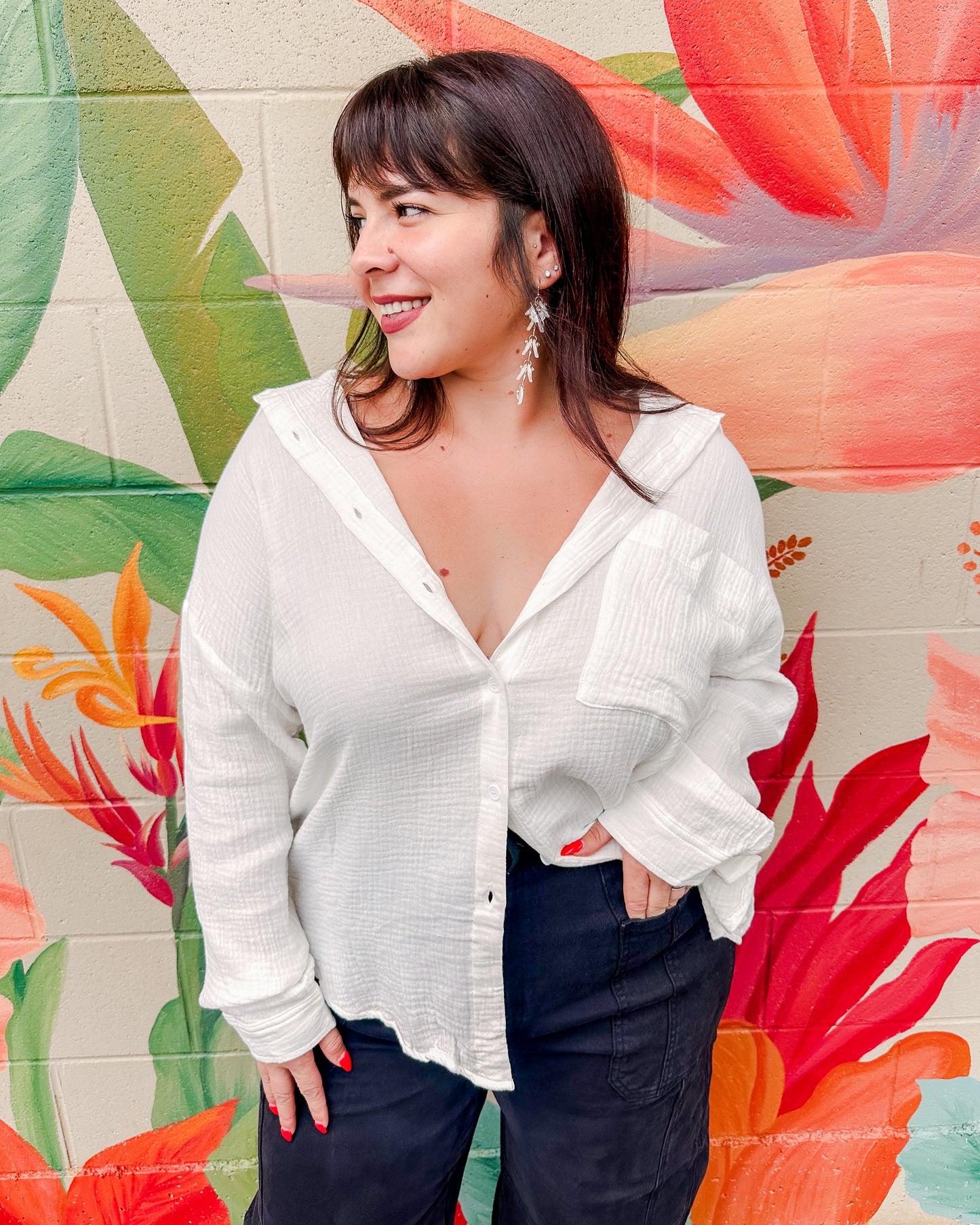 Micah Top -White