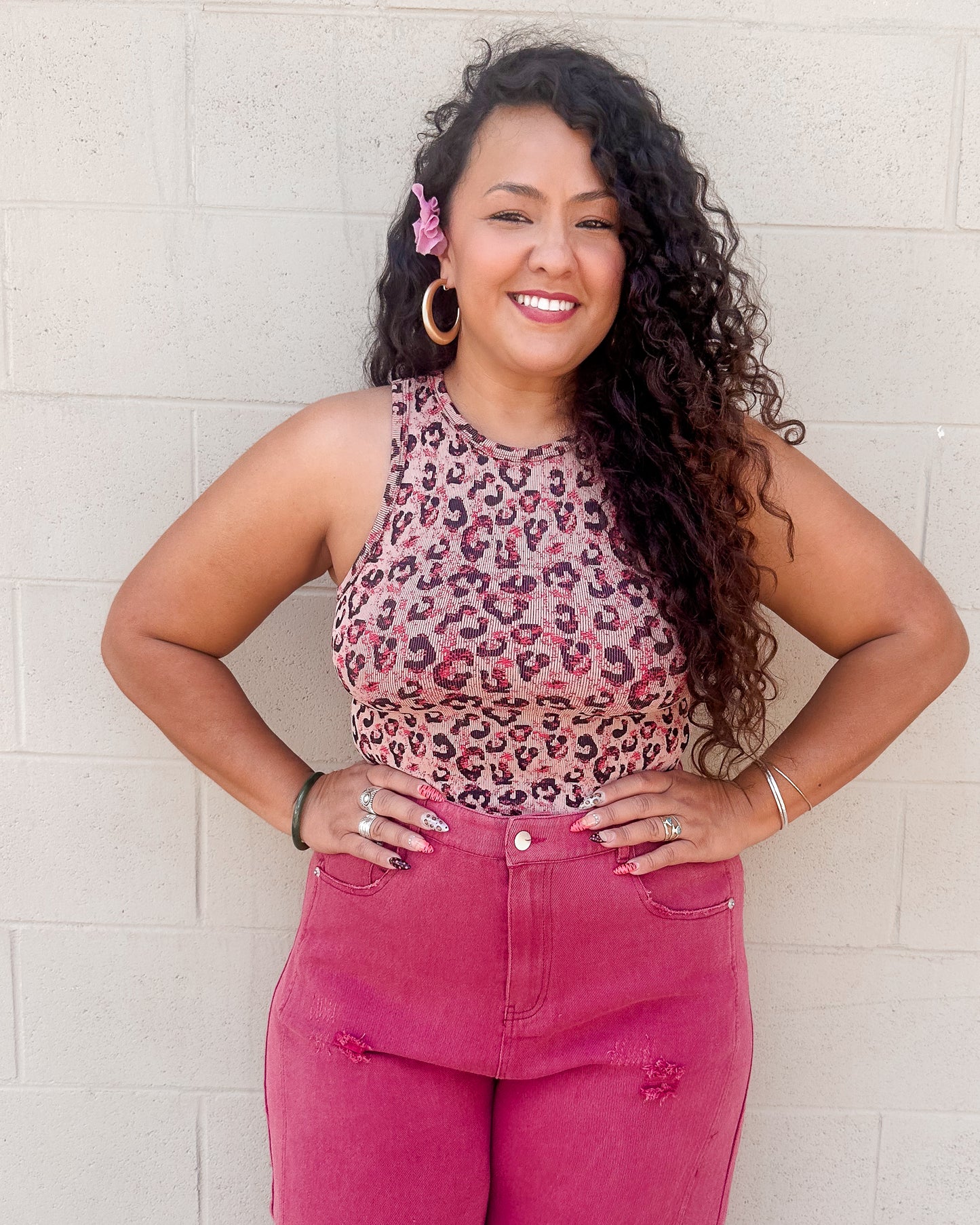 Jaslene Tank - Berry
