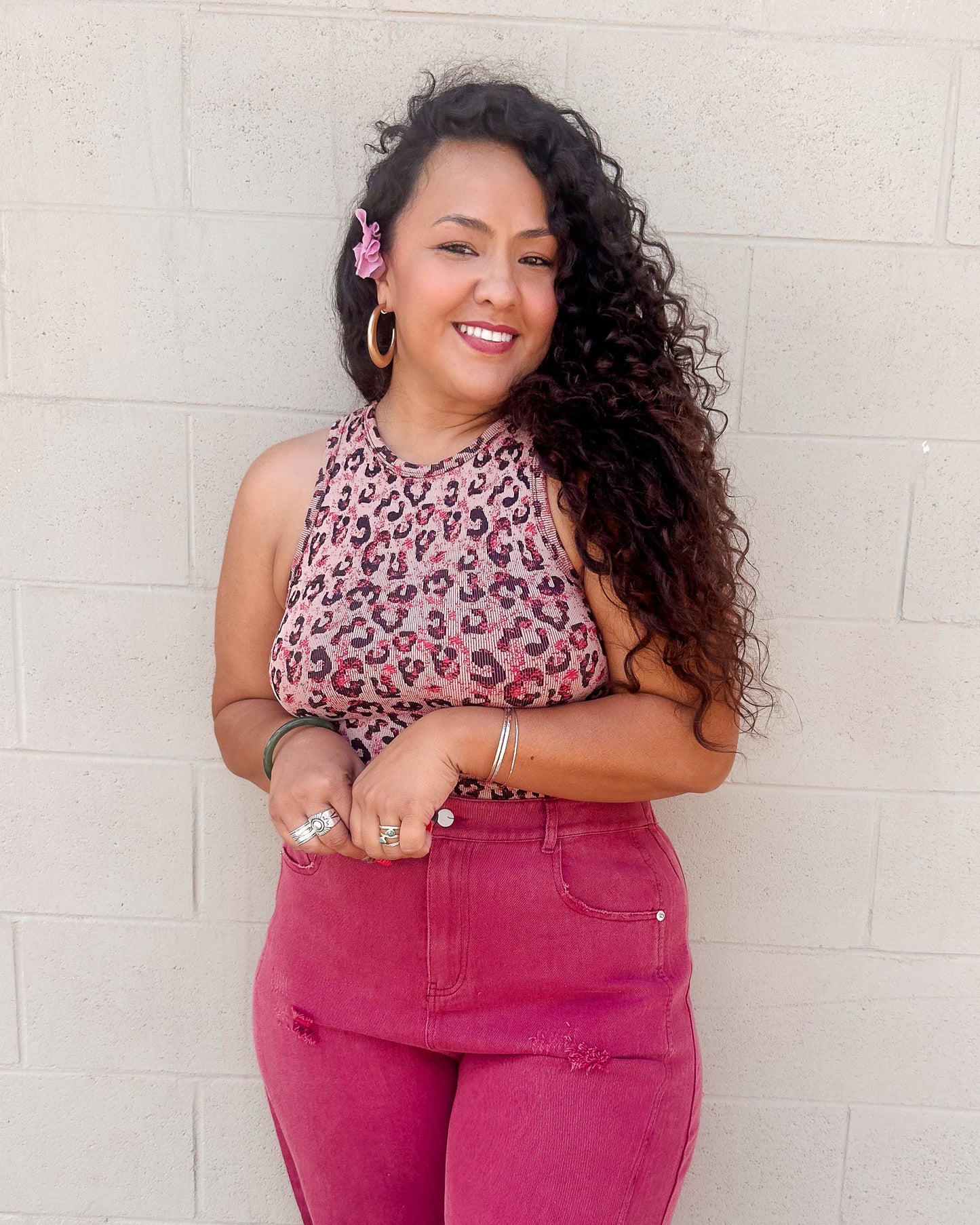 Jaslene Tank - Berry