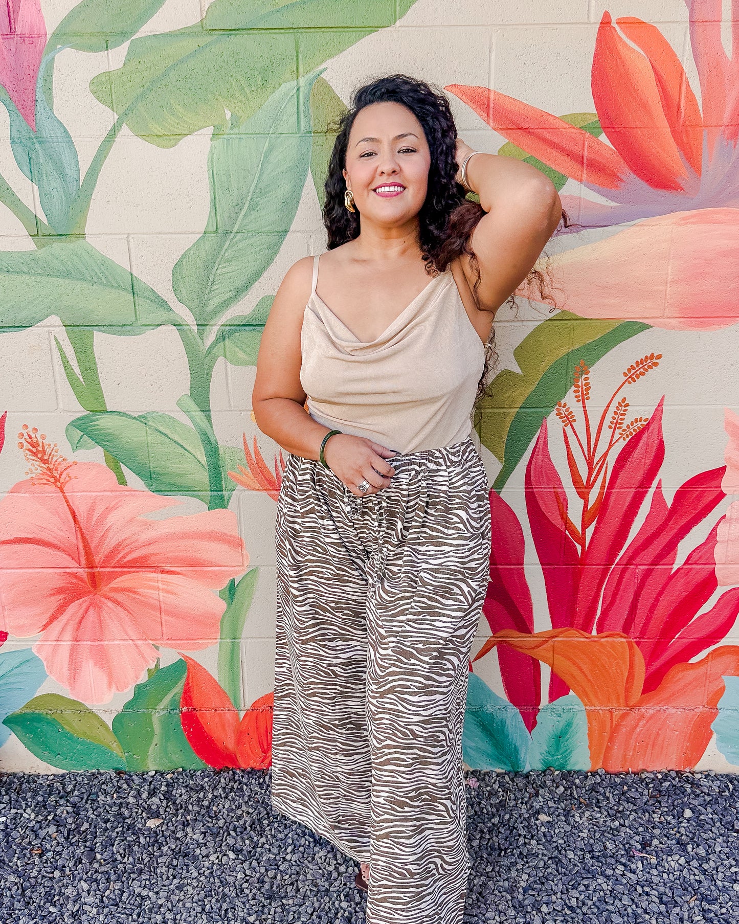 Ollie Rae Pants - Brown Zebra