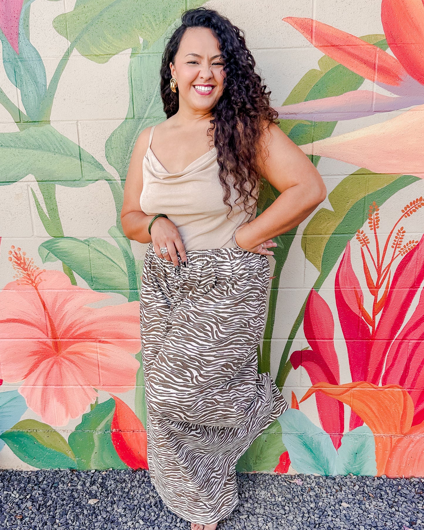Ollie Rae Pants - Brown Zebra