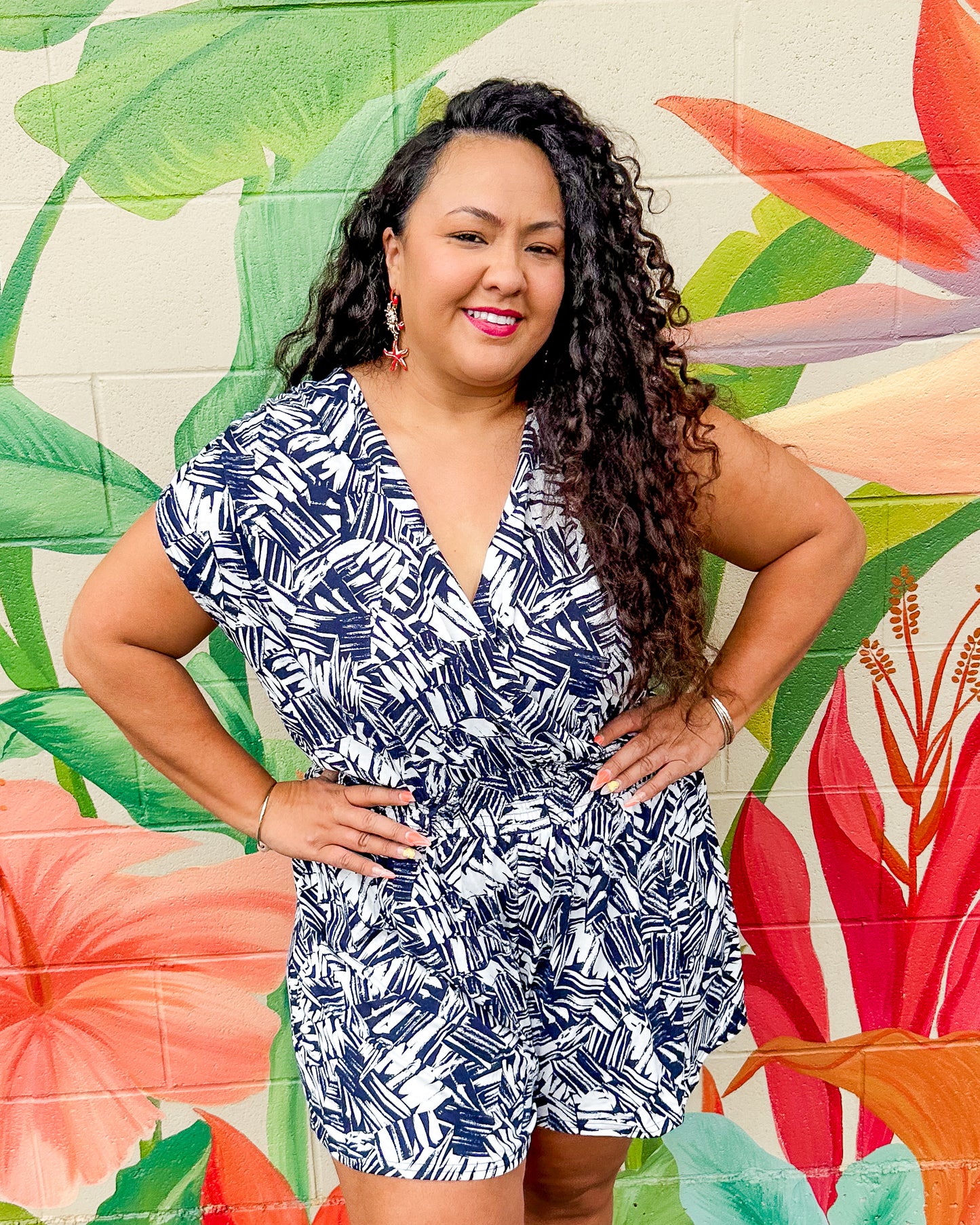 Liza Romper - Navy