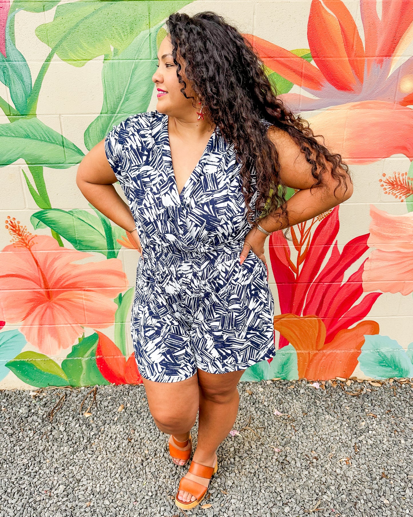 Liza Romper - Navy