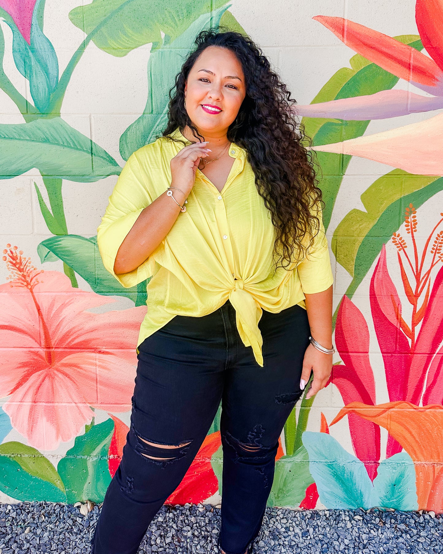 Raelynn Blouse - Lemon