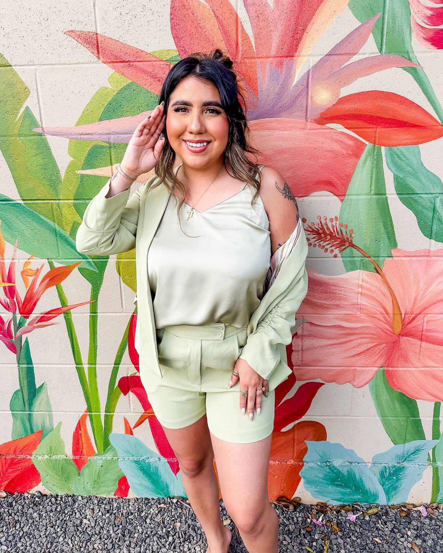 Chloe Shorts - Matcha