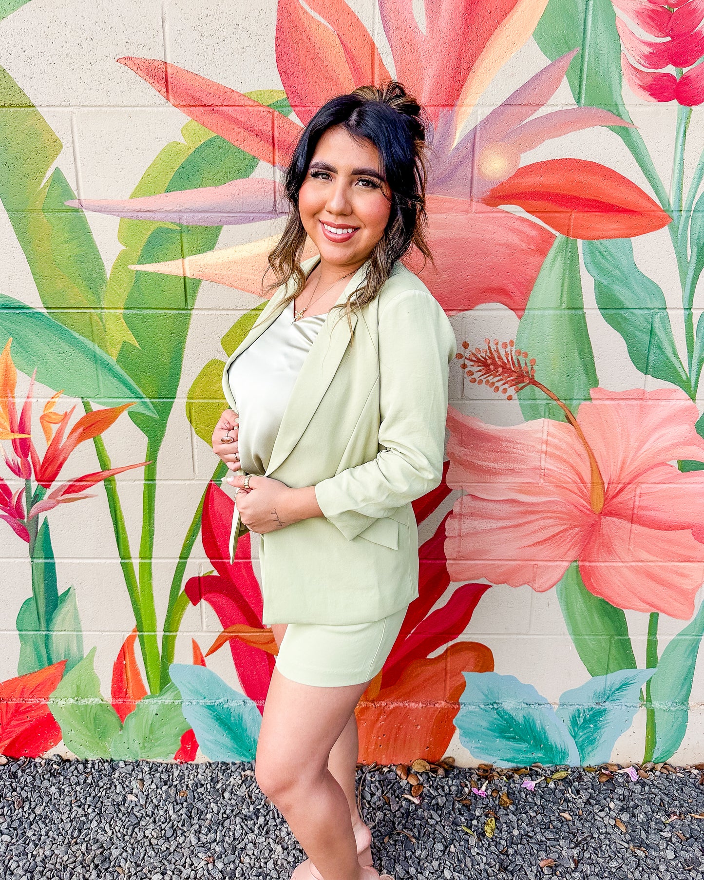 Chloe Blazer - Matcha