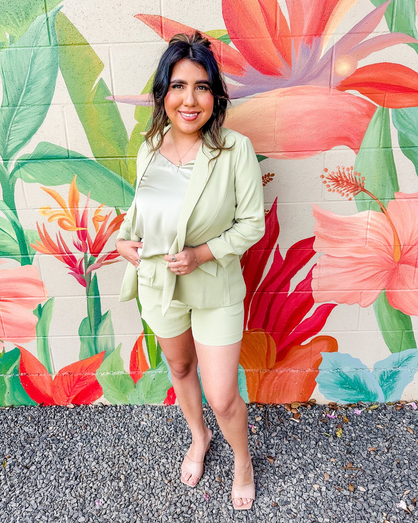 Chloe Blazer - Matcha