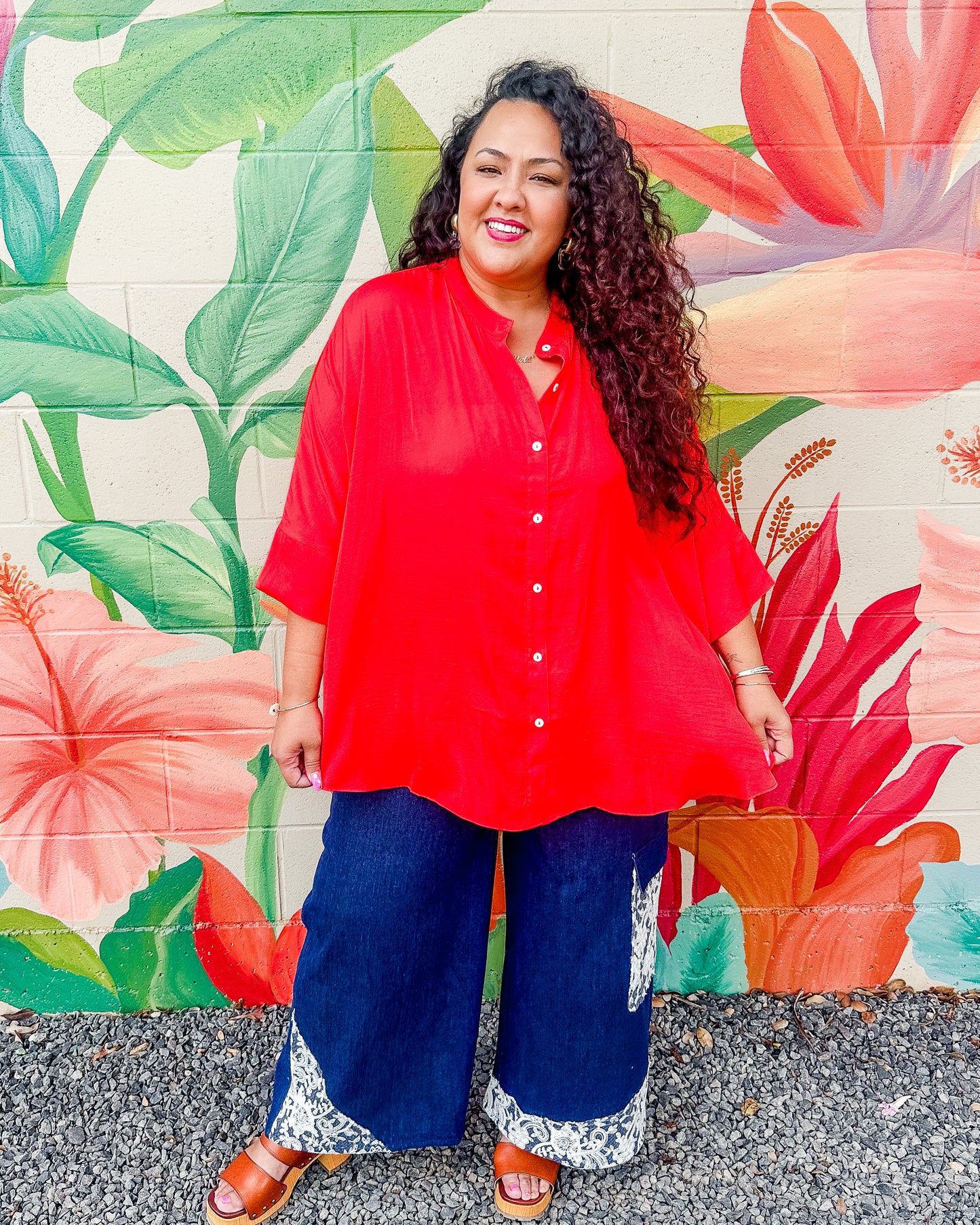 Raelynn Blouse - Tomato