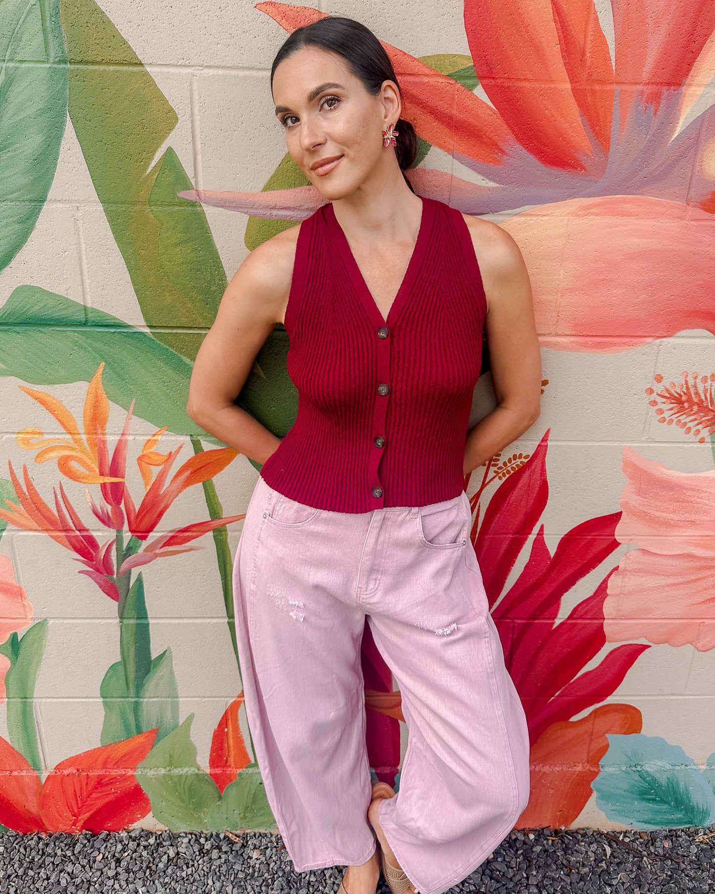 Everly Top - Cabernet