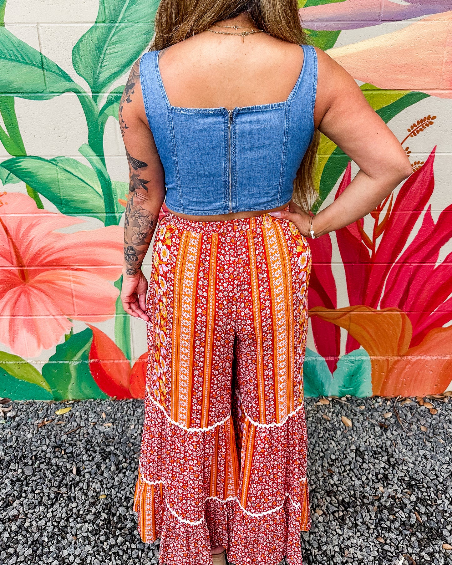 Ember Glow Pants - Cherry