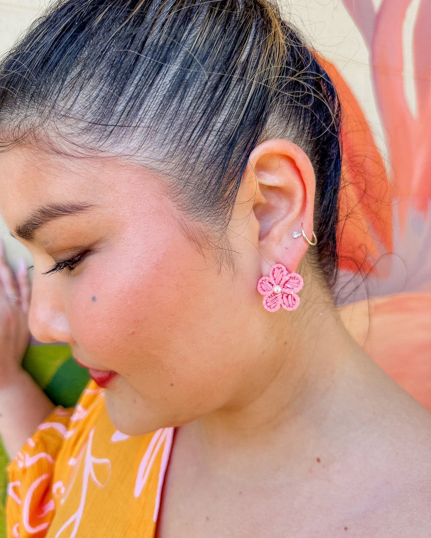 Spring Forward Studs - Pink