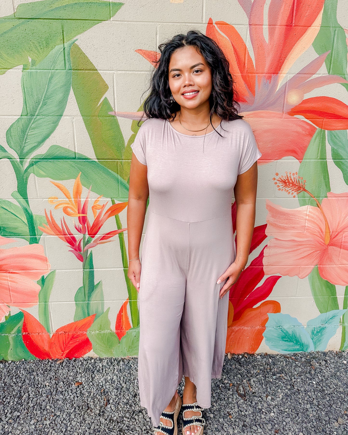 Disco Jumpsuit - Taupe