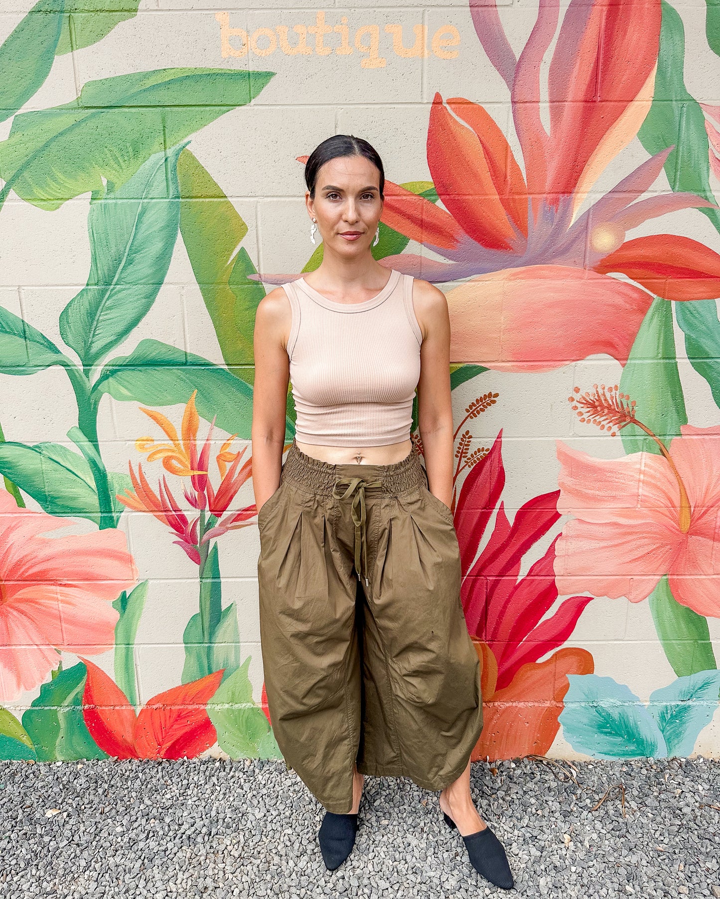 Yuri Pants - Olive
