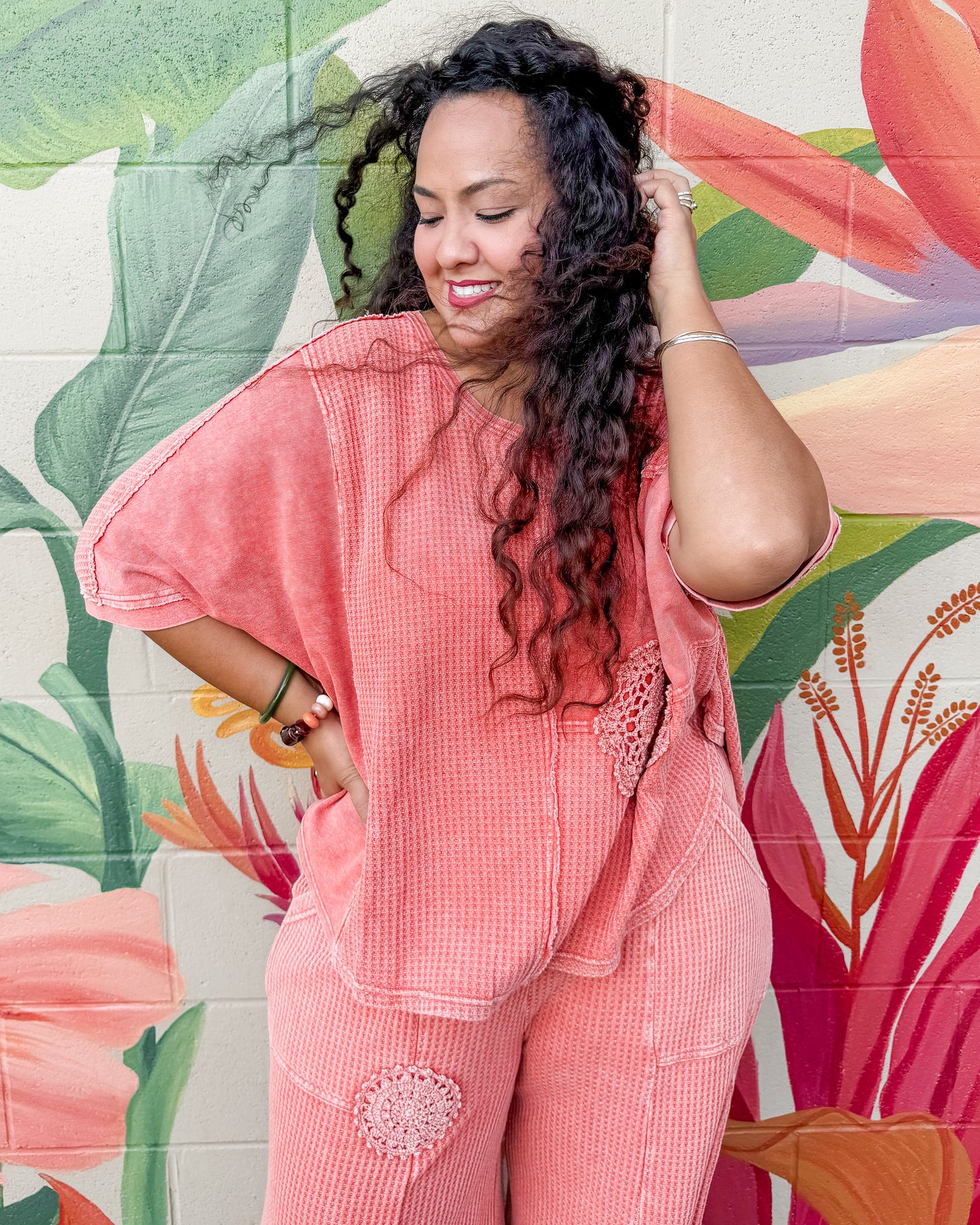 Darlene Top - Washed Coral