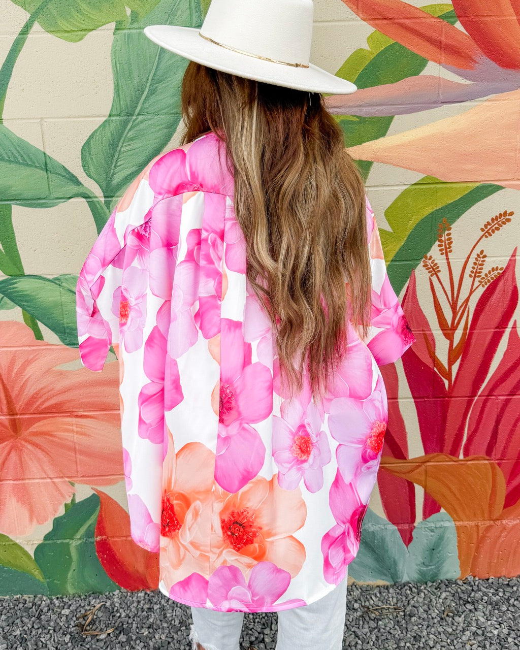 Raelynn Blouse - Fuchsia Floral