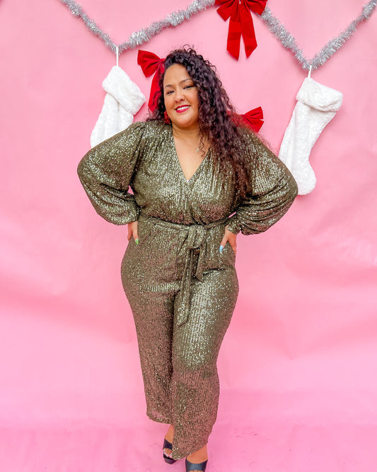 Mistletoe Jumpsuit (2X & 3X)
