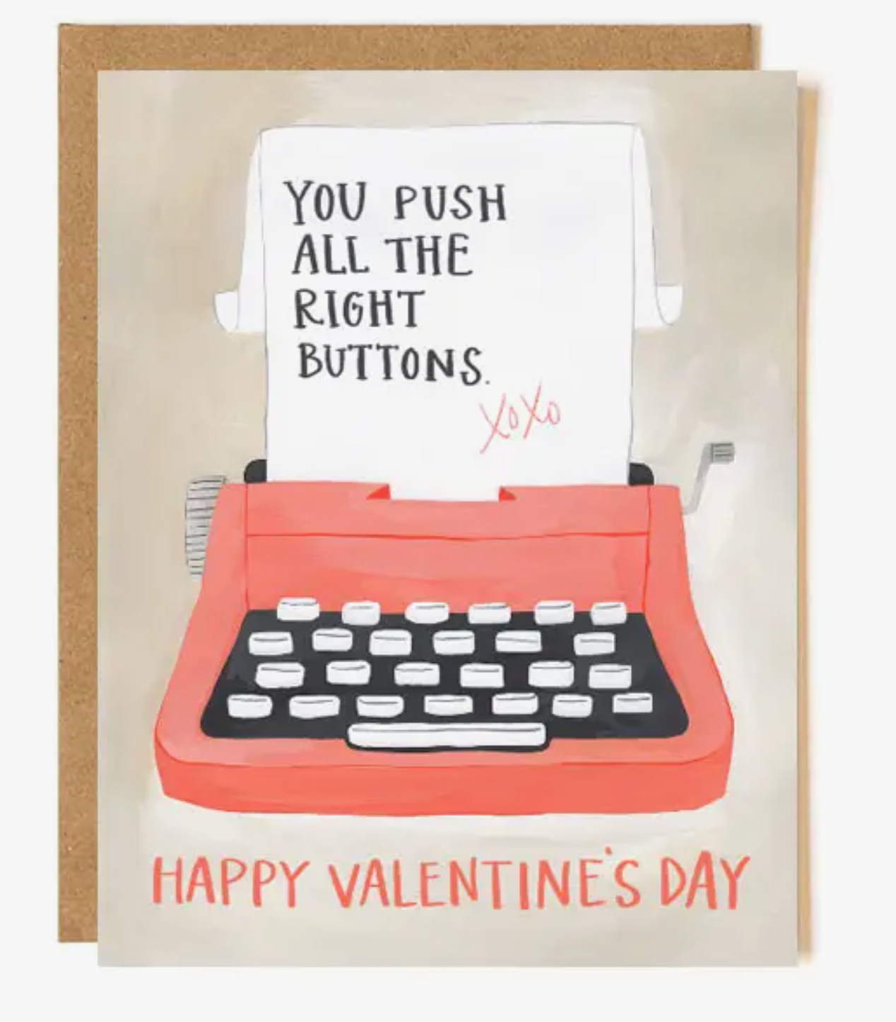 Typewriter V-Day Card