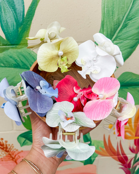 Orchid Hair Claws