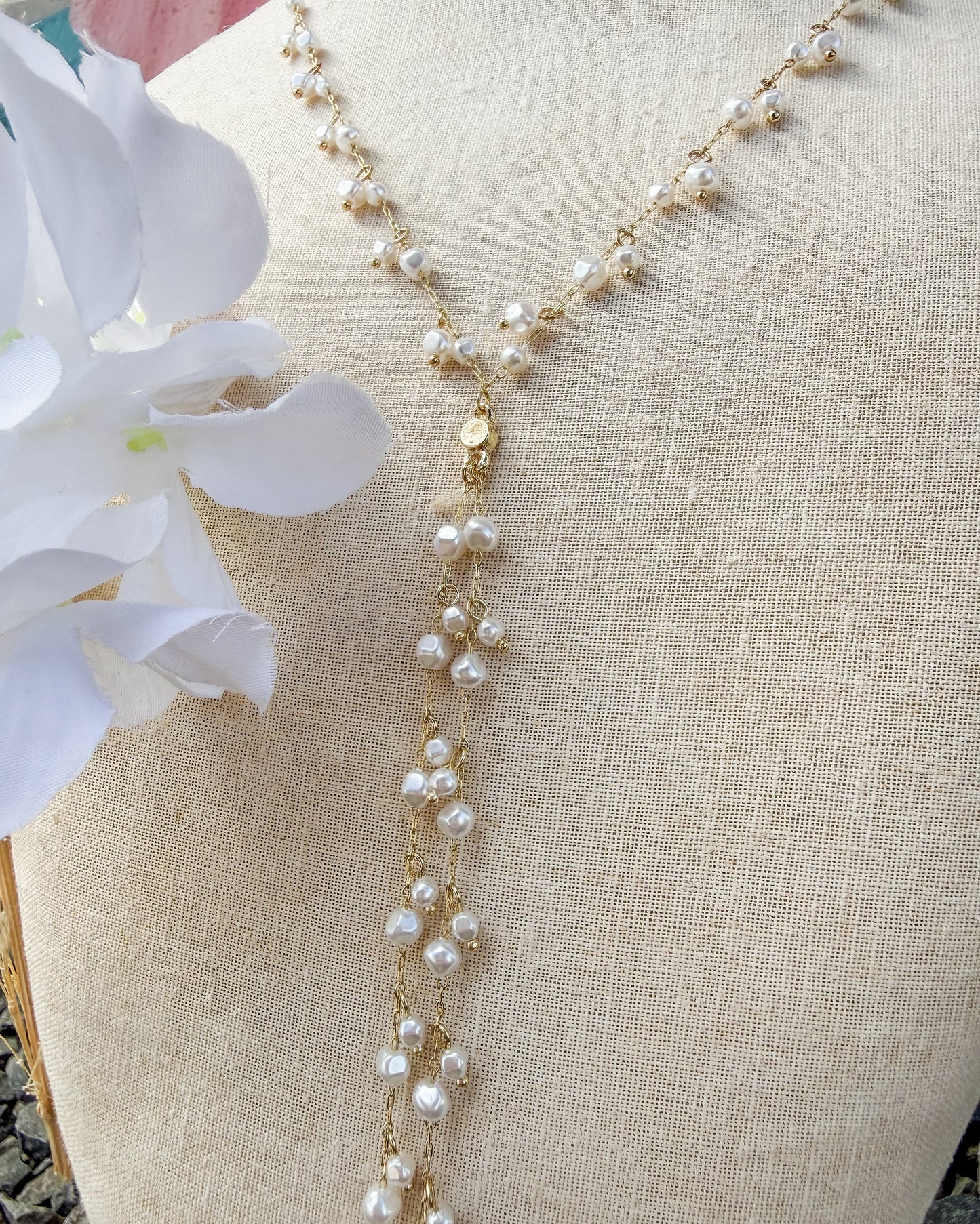 Dripped in Pearls Necklace