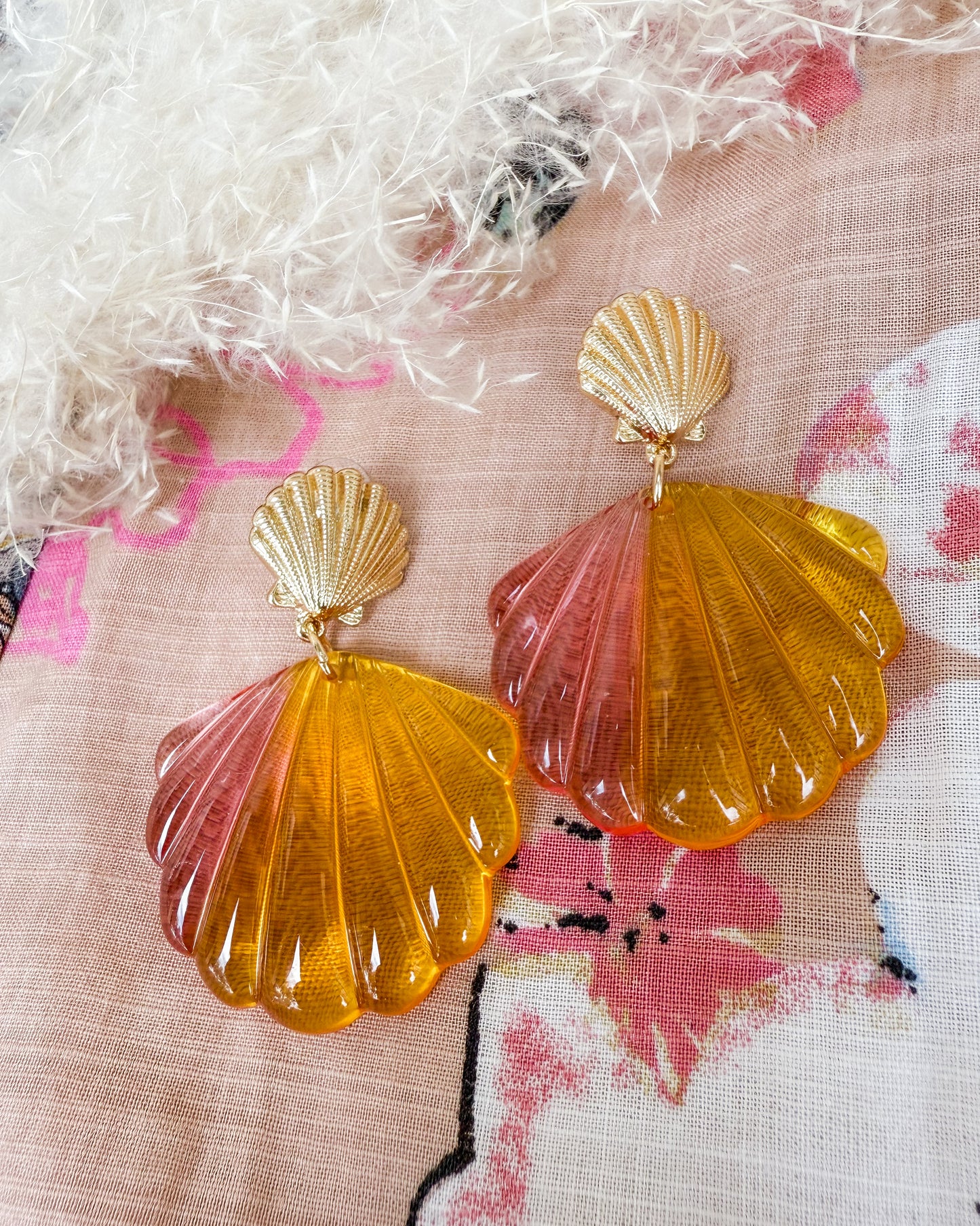 Sunrise Shell Earrings