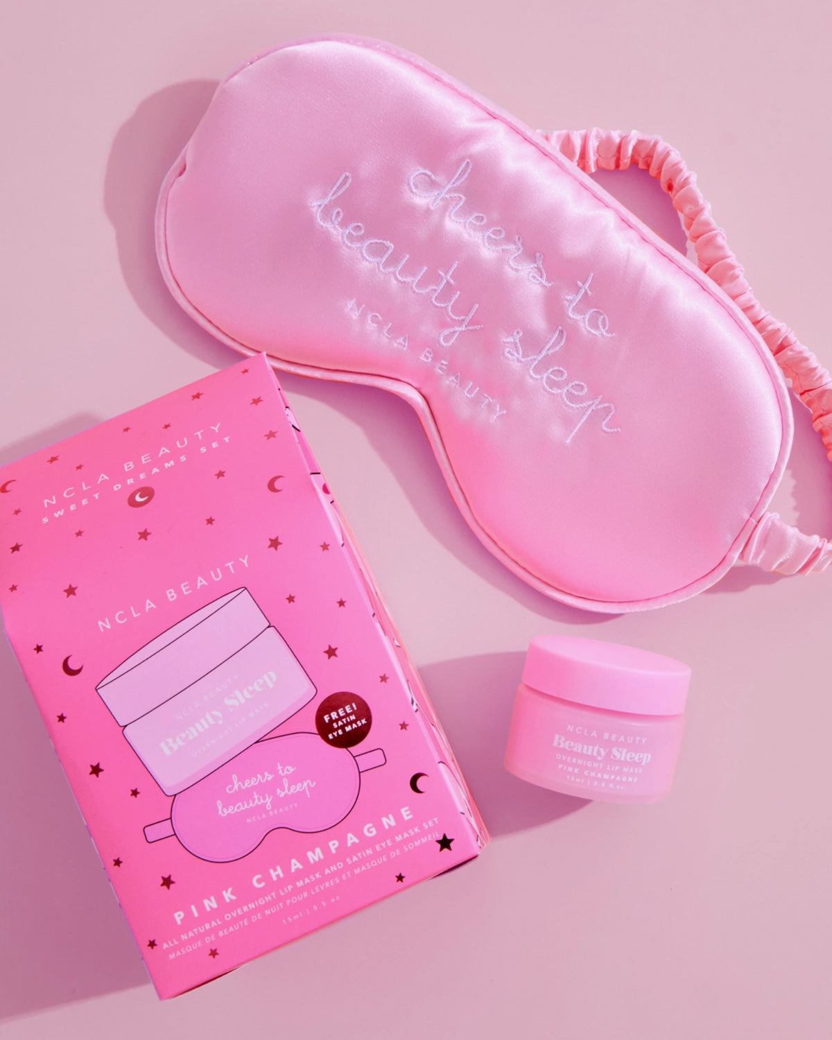 Sweet Dreams Pink Champagne Lip Mask Holiday Gift Set