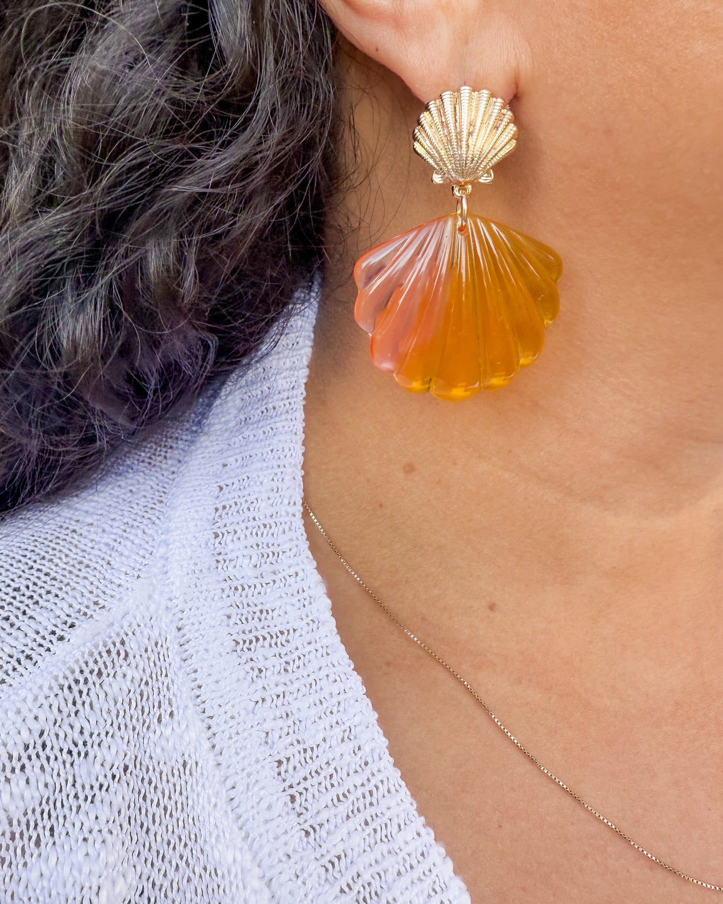 Sunrise Shell Earrings