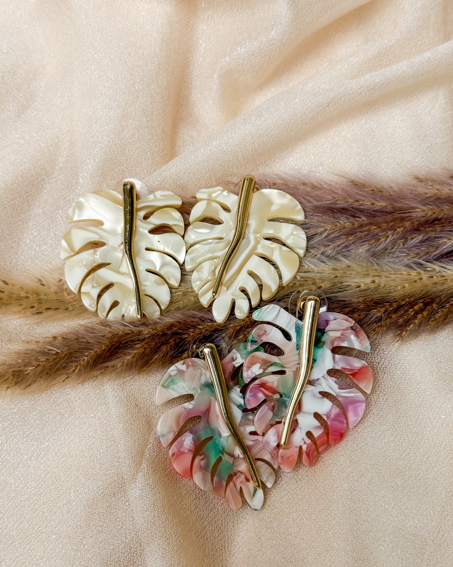 Crazy Plant Lady Earrings - Pink Multi