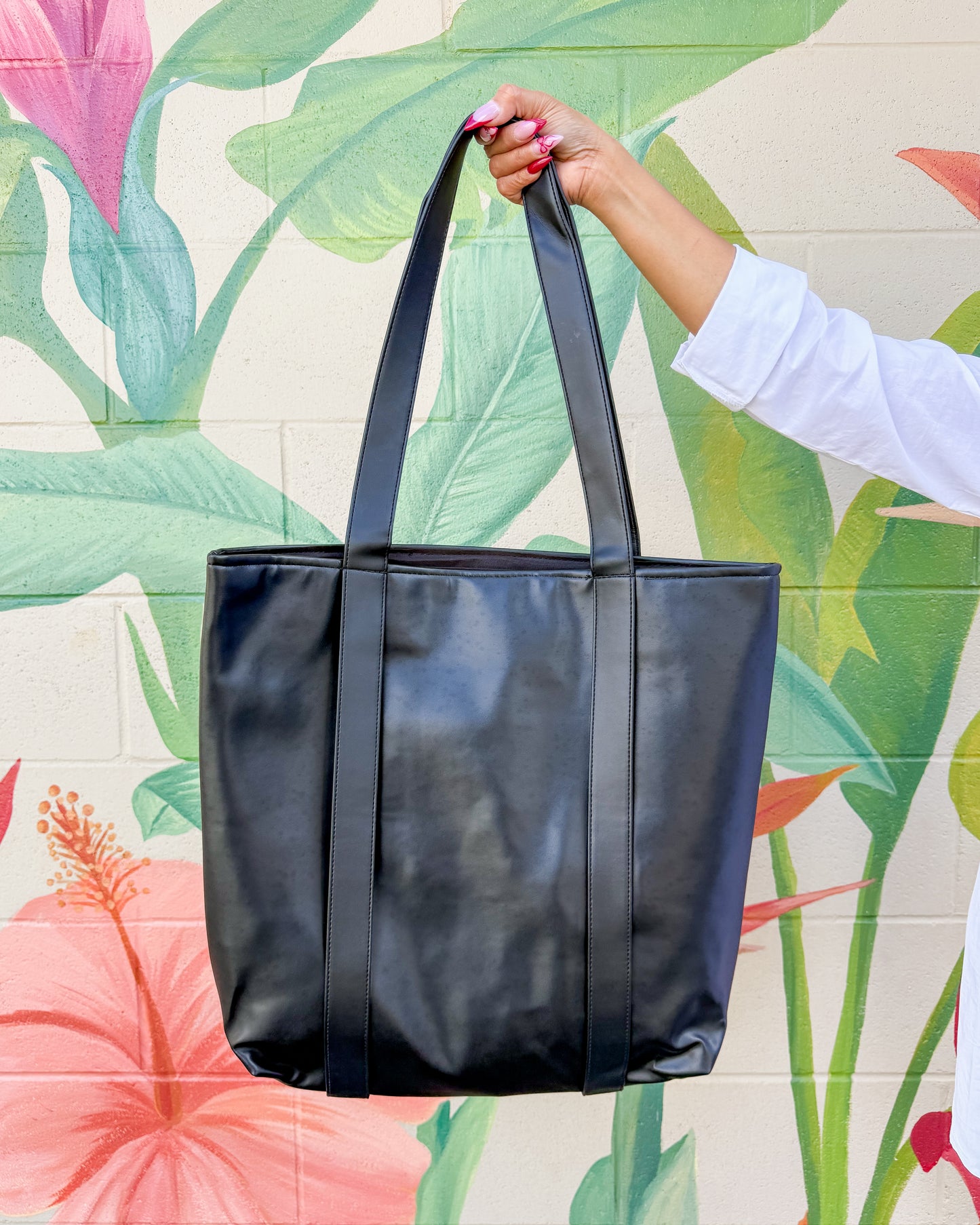 Adela Hat Tote - Black