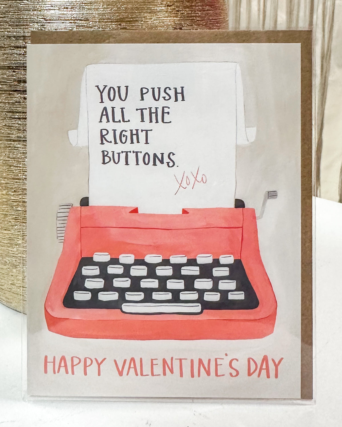 Typewriter V-Day Card