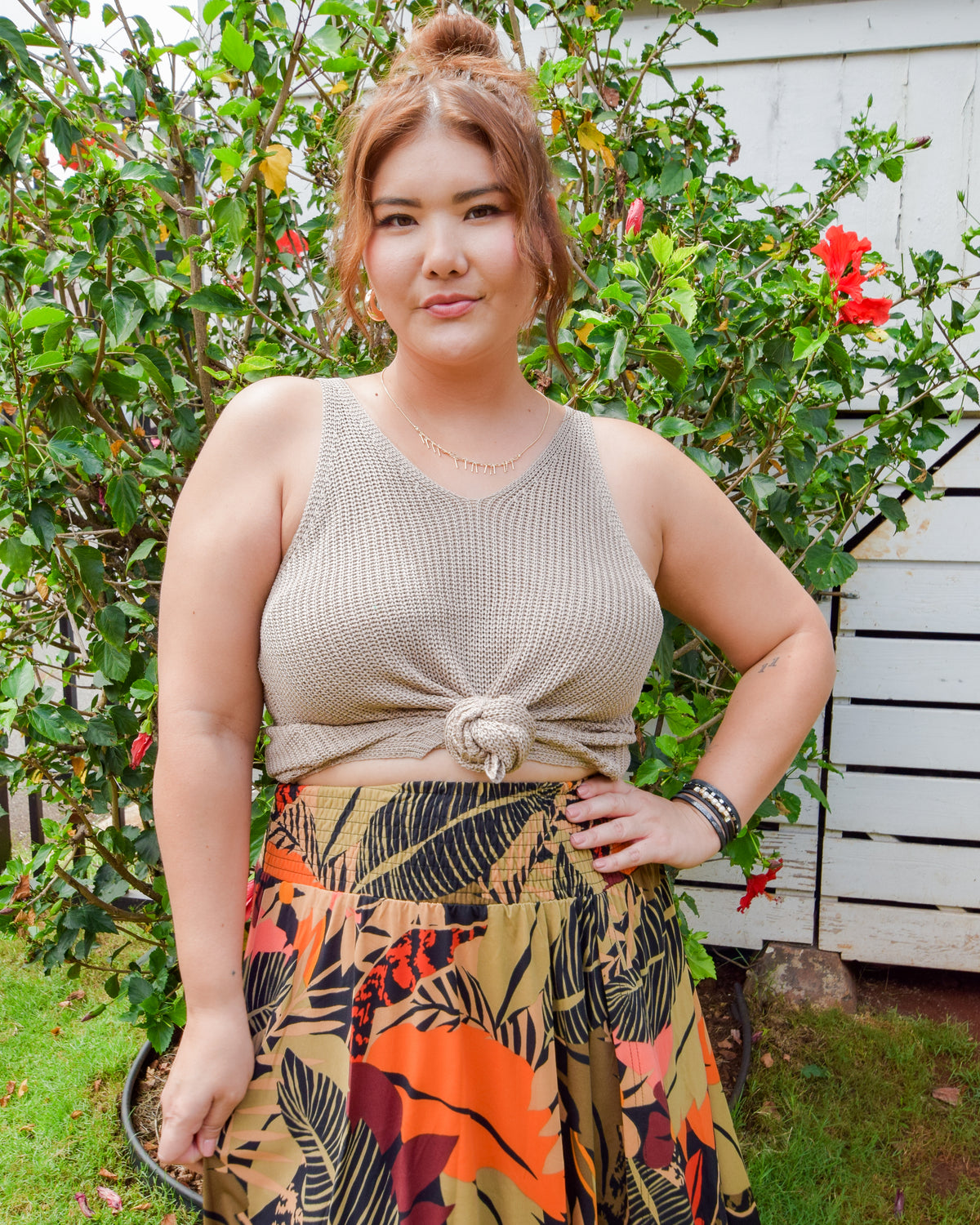 Ariel Knit Tank - Cocoa