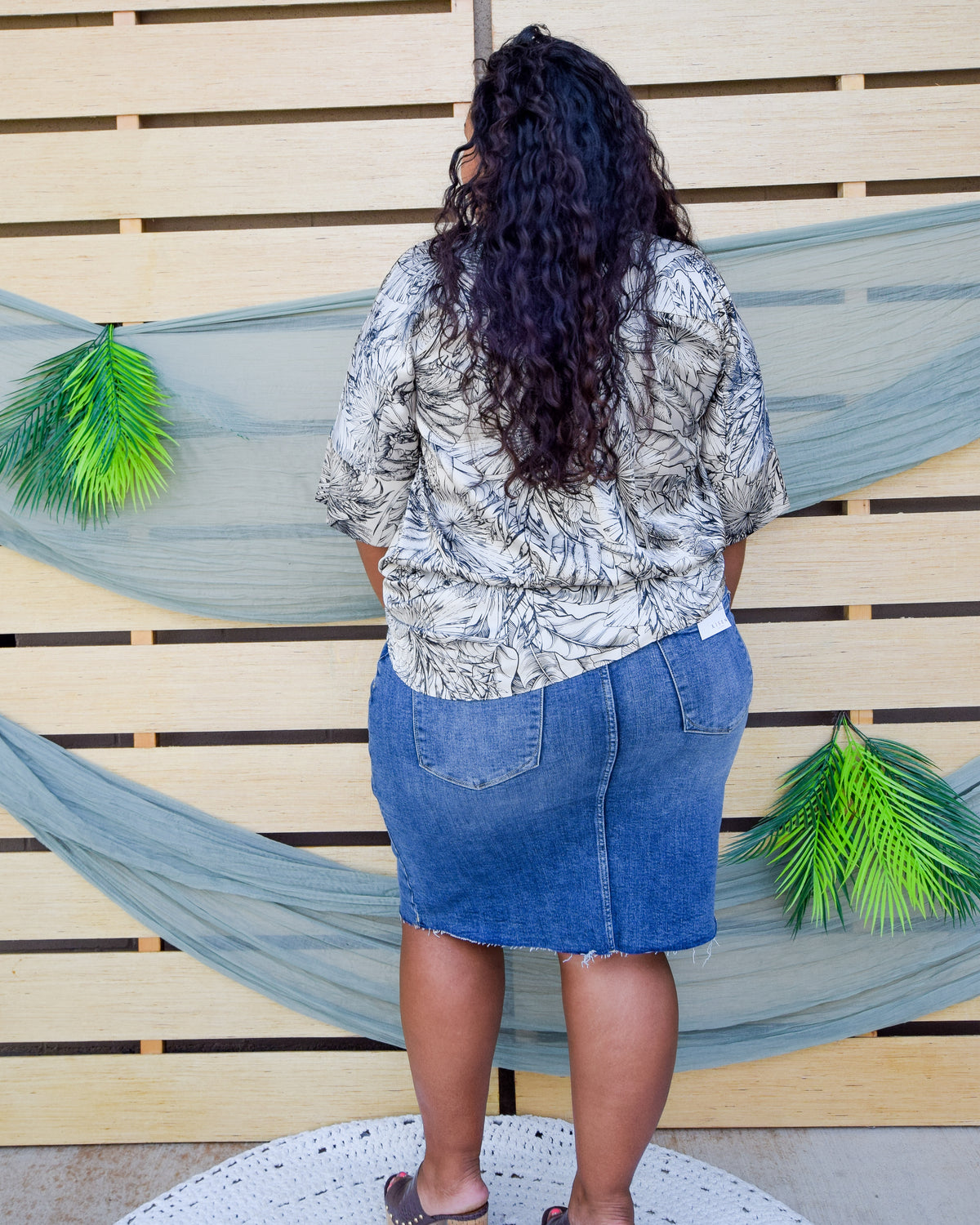 Izzy Denim Pencil Skirt