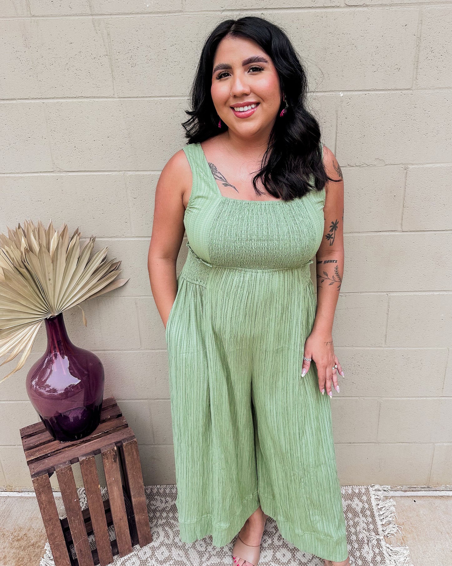 Jessenia Jumpsuit - Sage