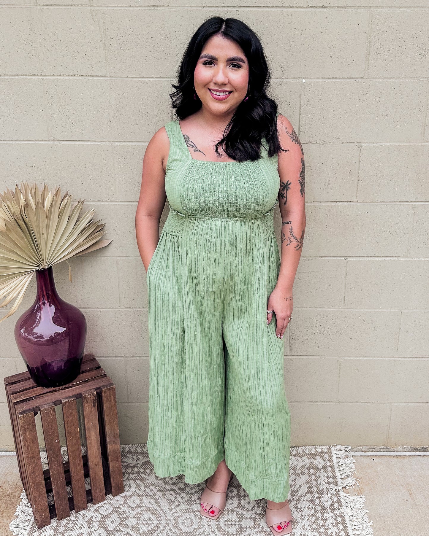 Jessenia Jumpsuit - Sage
