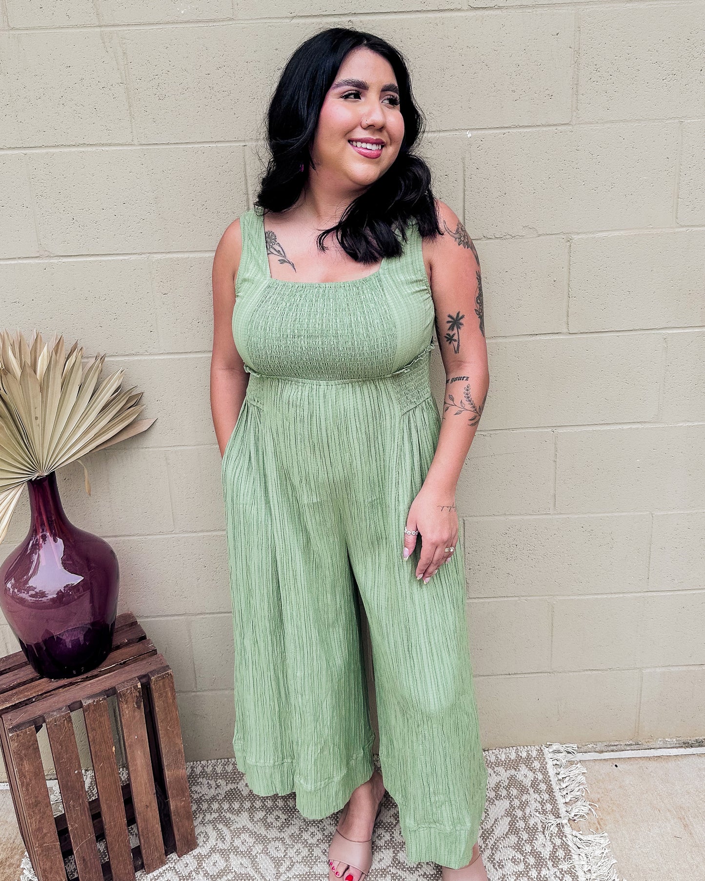 Jessenia Jumpsuit - Sage
