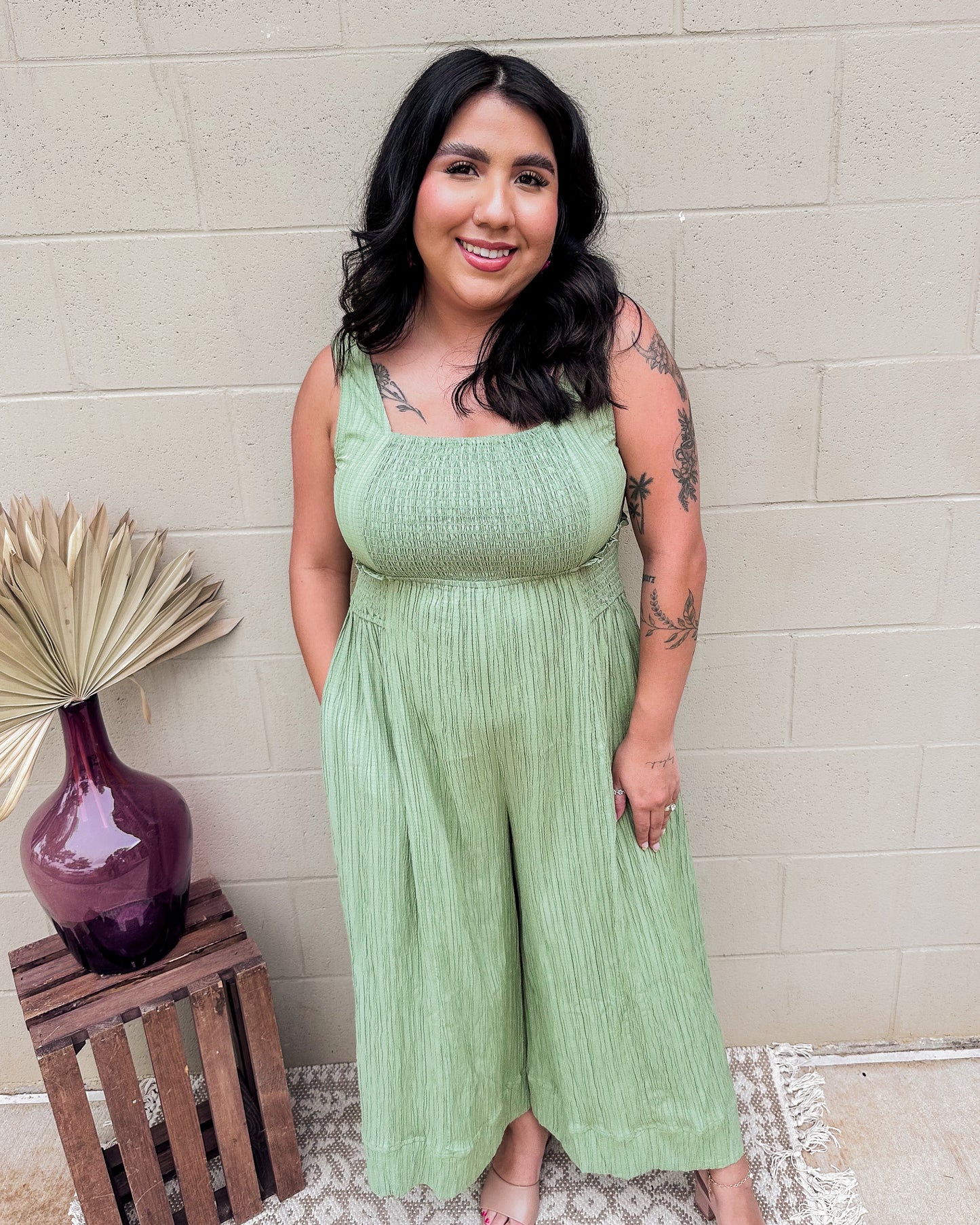 Jessenia Jumpsuit - Sage