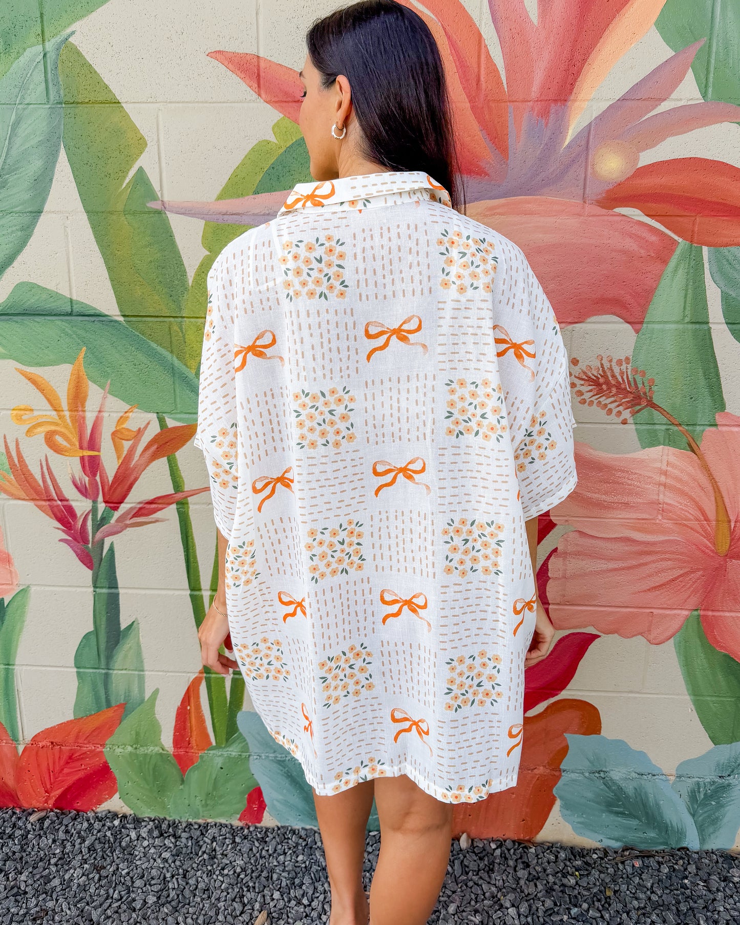 Vance Shirt Dress - Ivory Combo