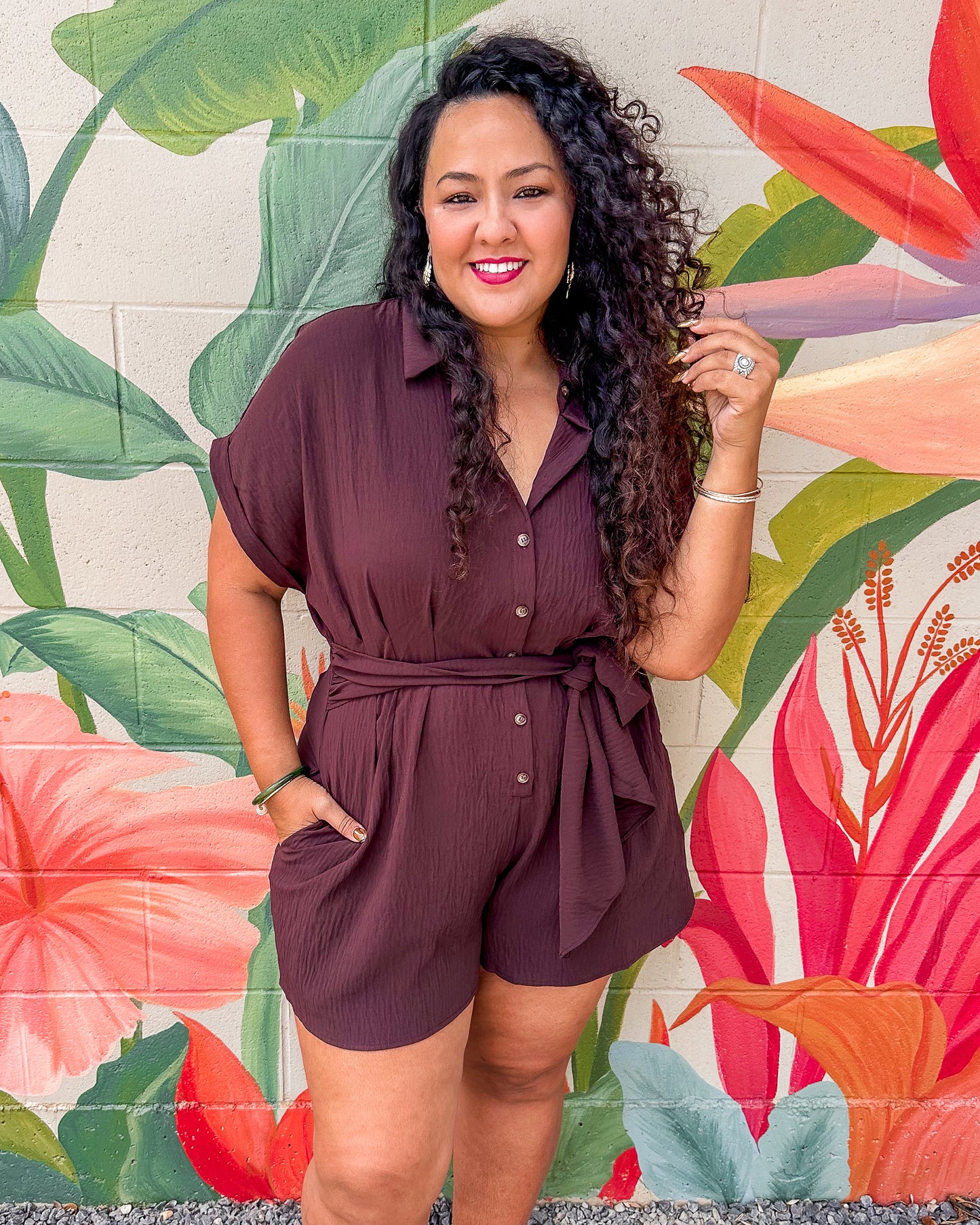 Ennis Romper - Brown
