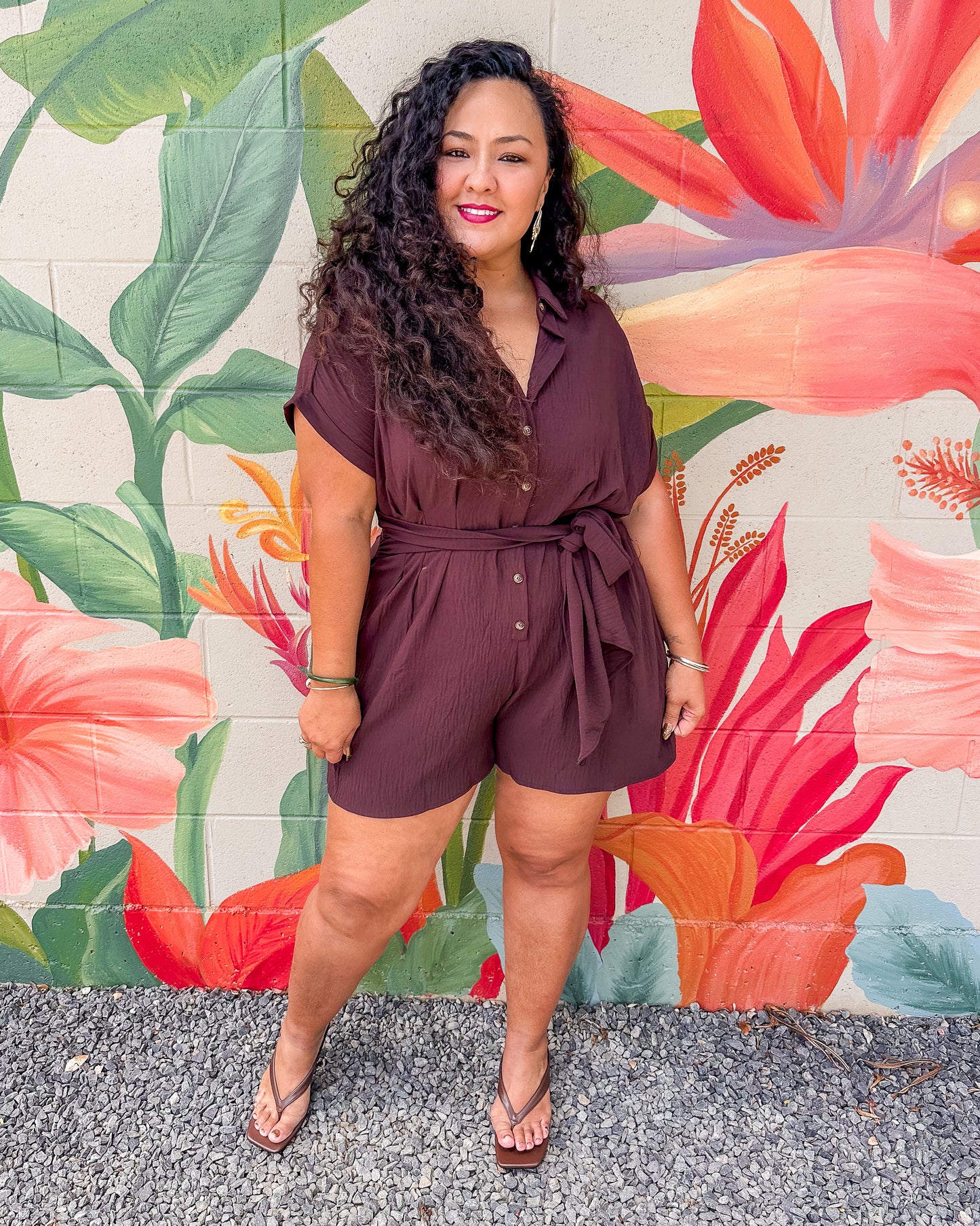 Ennis Romper - Brown