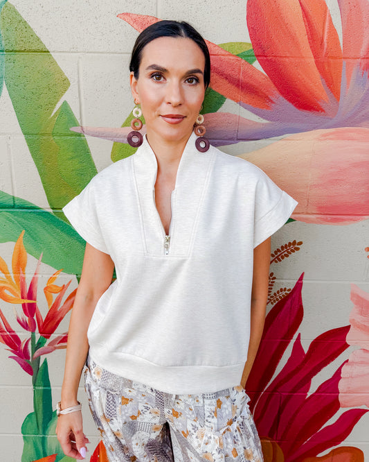 Jayla Top - Heather Beige