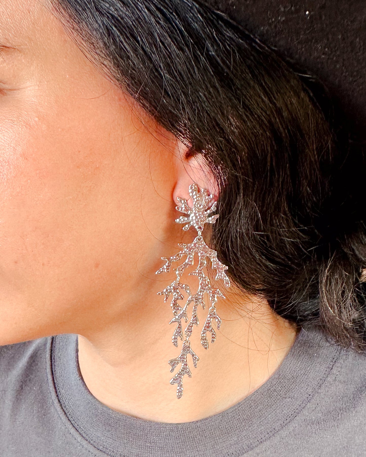 Coral Queen Earrings