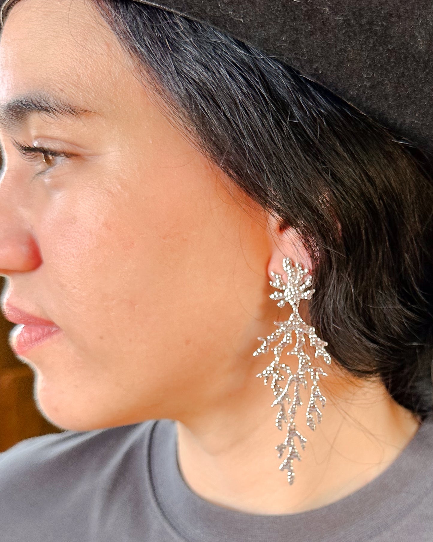 Coral Queen Earrings