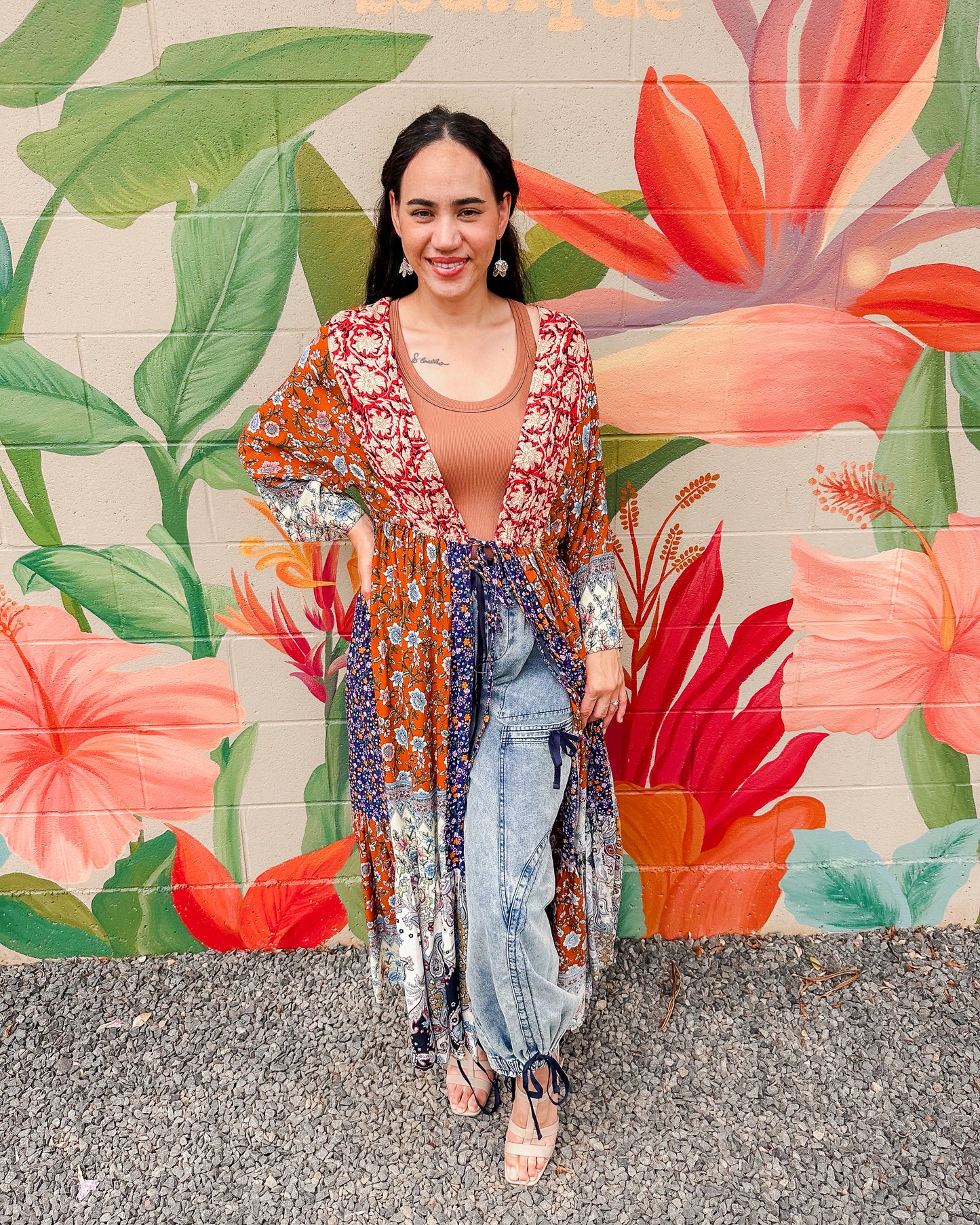 Henrietta Kimono - Navy