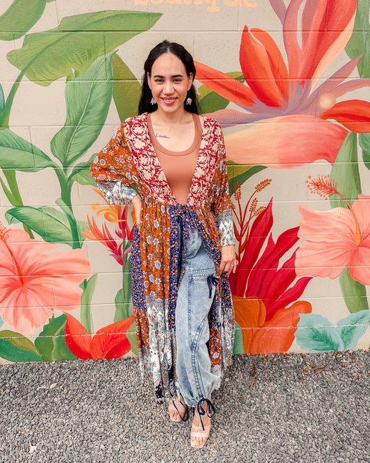 Henrietta Kimono - Navy